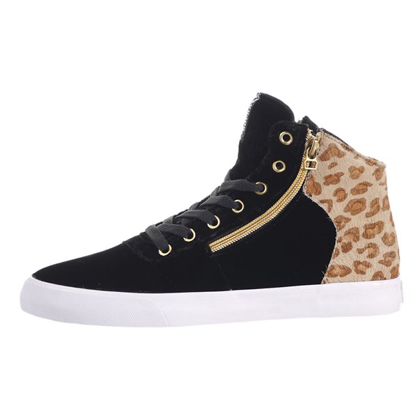 Supra Cuttler Skate Shoes Womens - Black Leopard | UK 26W2O89